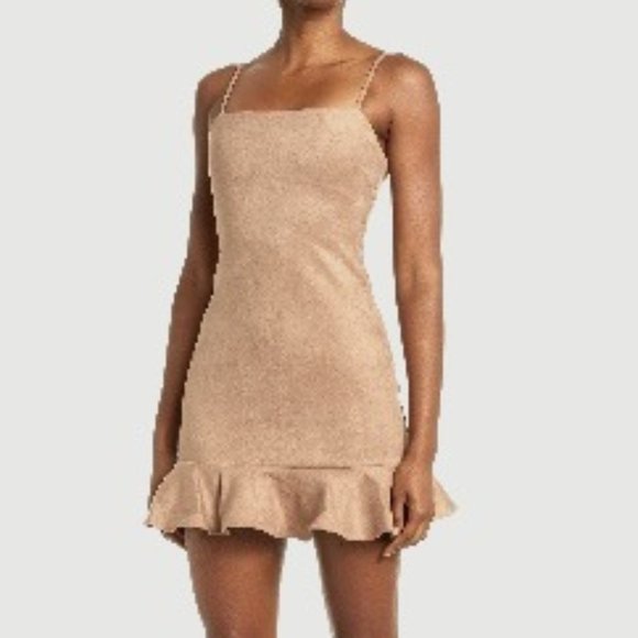Susana Monaco Tan Suede Tank Dress - Picture 1 of 6